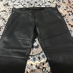 Black coated jeans